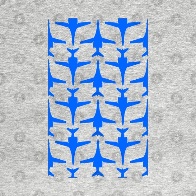 Rockwell B-1 Lancer - Blue & Black Pattern Unswept Design by PlaneJaneDesign